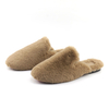 Luxury Women Mules Flat Fluffy Loafers Faux Mink Fur Slippers