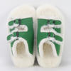 New Color Green Ladies Outdoor Imitated Rabbit Fur Birken Slippers