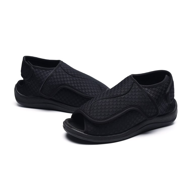 Men Spring Fashion Soft Comfy Diabetic Shoes Adjustable Orthopedic Medical Slippers