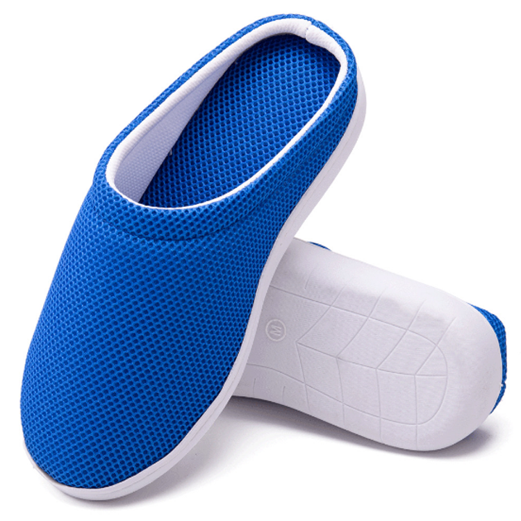 Men's Comfort Breathable Summer Relaxing Anti Fatigue Bamboo Gel Arch Slippers with Gel