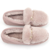 Latest Design Women Casual Shoes Sheepskin Fur Loafers Winter Warm Moccasin Indoor Slippers for Ladies