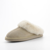 Womens Genuine Suede Leather Warm Comfy Winter Slippers Fluffy Breathable Indoor Outdoor Scuff Sheepskin Fur Slippers