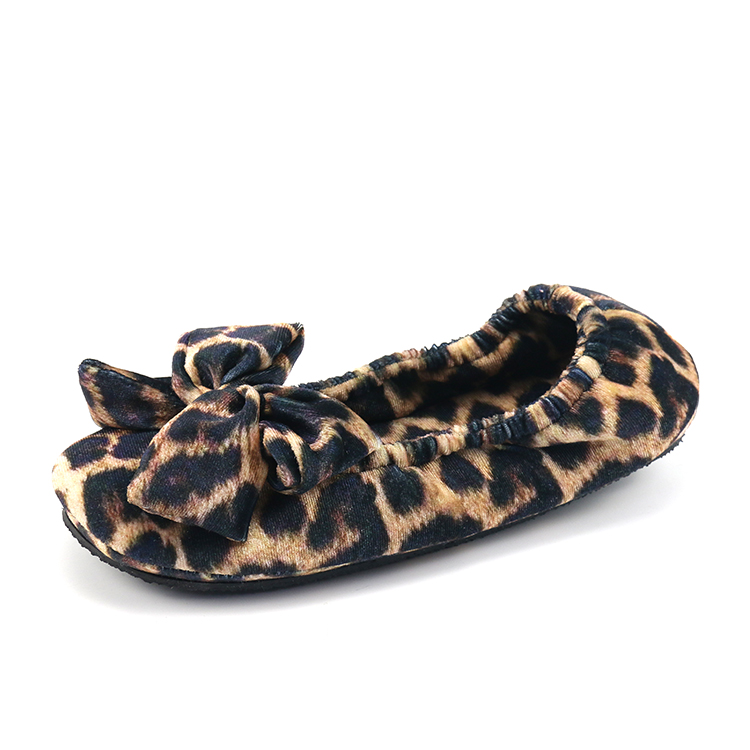 Fashion Soft Comfy Ladies Leopard Ballet Slippers