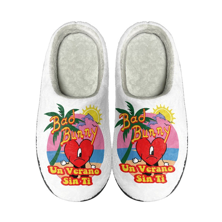 Custom Print Pattern Bad Bunny Slippers