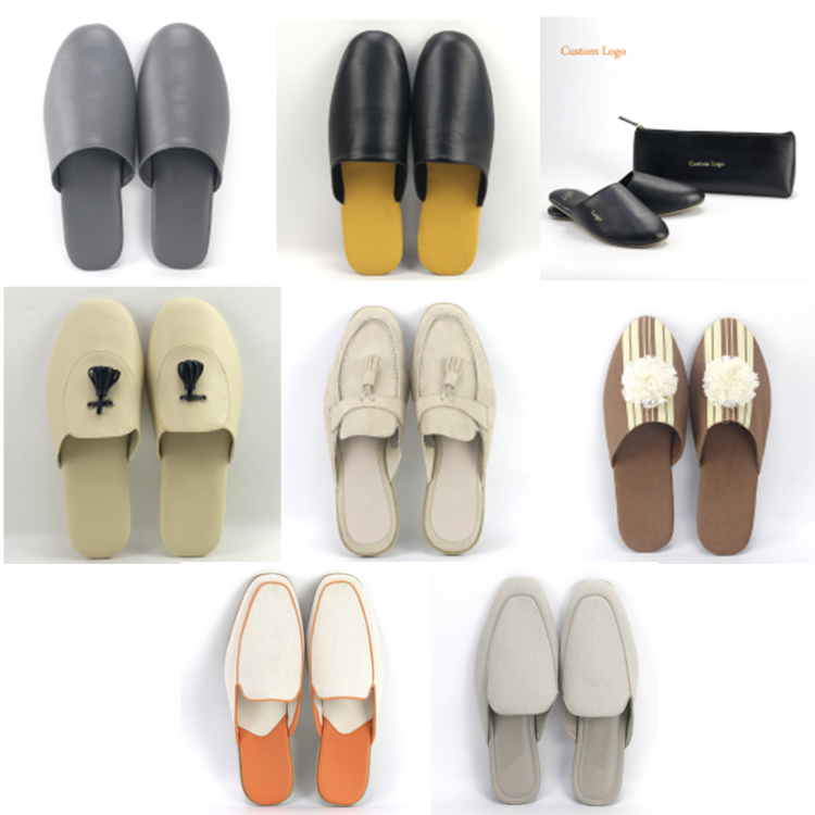 Luxury Backless Loafers Casual Flat Slippers