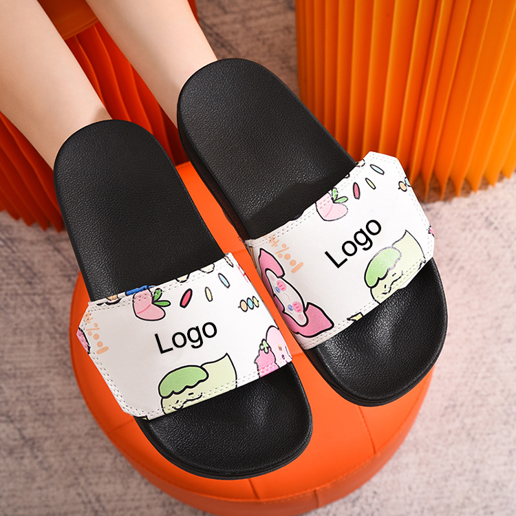 Wholesale Factory Fashion Indoor Outdoor Foam Slides One Strap Adjustable Custom Slippers